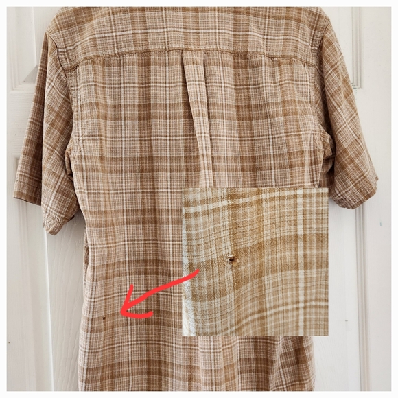 Eddie Bauer short sleeve button down shirt - Picture 5 of 6